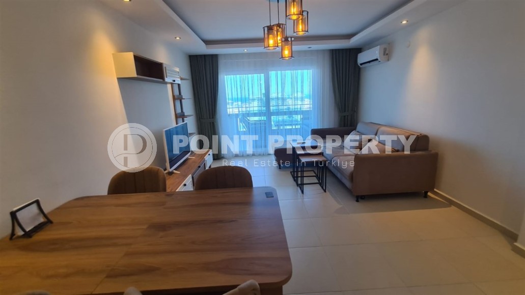 Панорамная квартира с видом на море на 11-м этаже, в современном районе Аланьи - Махмутлар-id-6996-фото-2