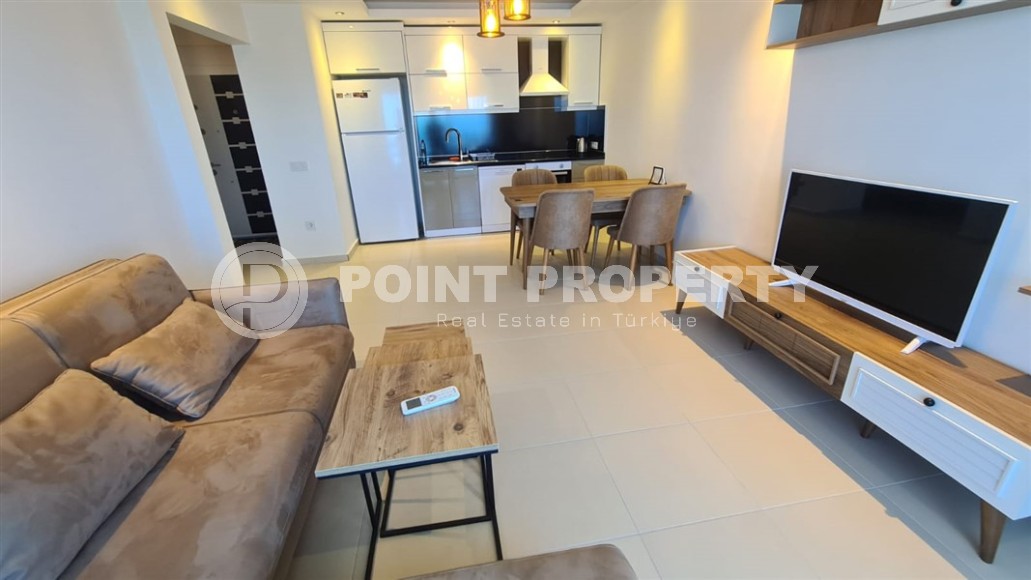 Панорамная квартира с видом на море на 11-м этаже, в современном районе Аланьи - Махмутлар-id-6996-фото-3