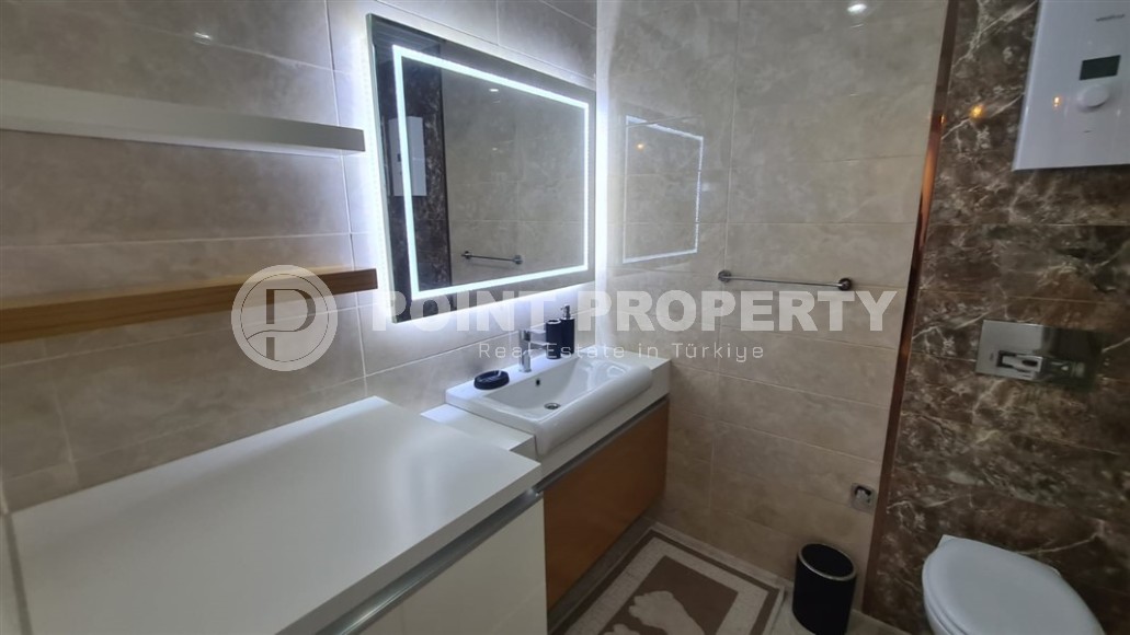 Панорамная квартира с видом на море на 11-м этаже, в современном районе Аланьи - Махмутлар-id-6996-фото-7