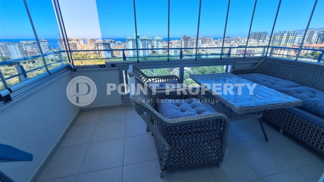 Панорамная квартира с видом на море на 11-м этаже, в современном районе Аланьи - Махмутлар-id-6996-фото-8