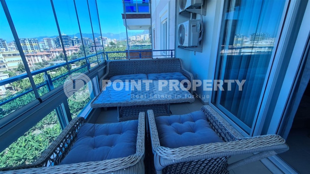 Панорамная квартира с видом на море на 11-м этаже, в современном районе Аланьи - Махмутлар-id-6996-фото-9