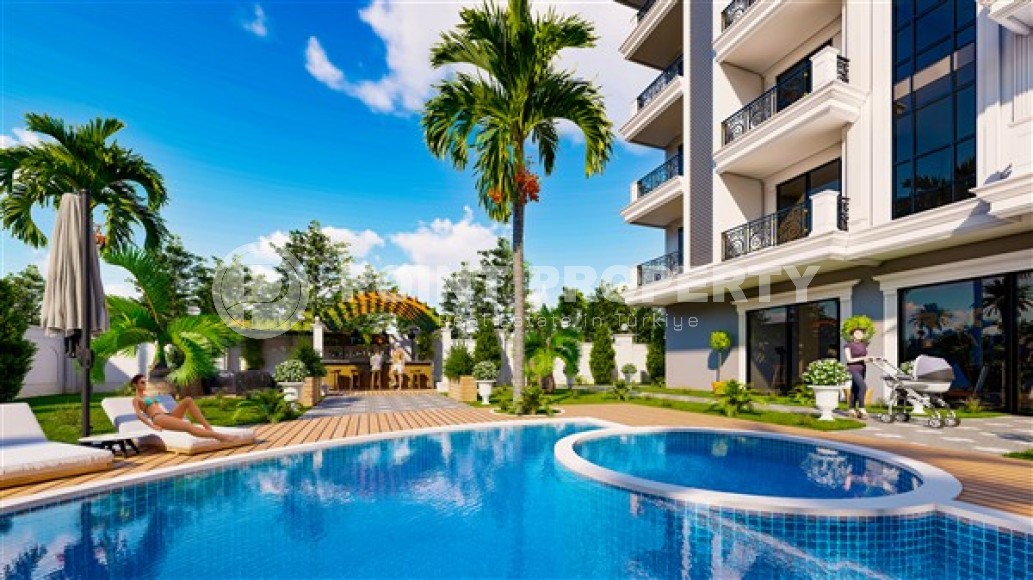 Compact new apartment in a residential complex at the final stage of construction, in a prestigious area of Alanya - Upper Oba-id-7007-photo-6
