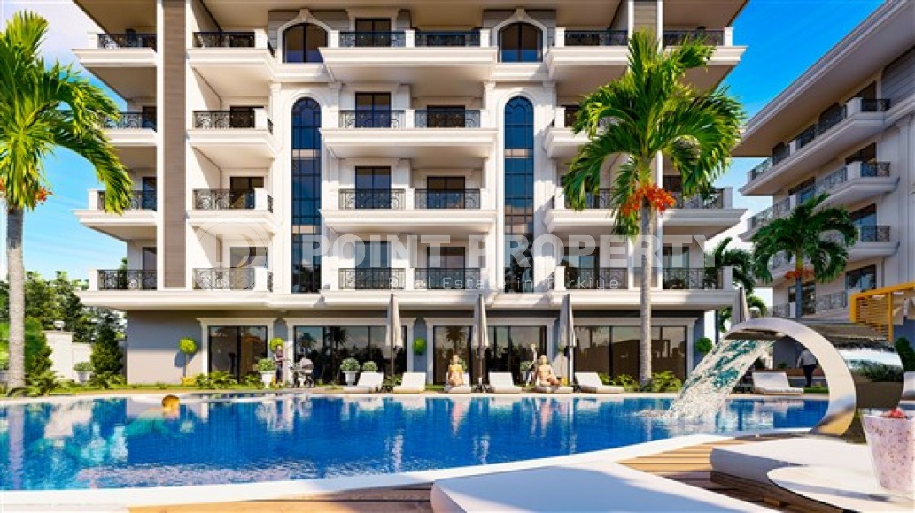 Compact new apartment in a residential complex at the final stage of construction, in a prestigious area of Alanya - Upper Oba-id-7007-photo-9