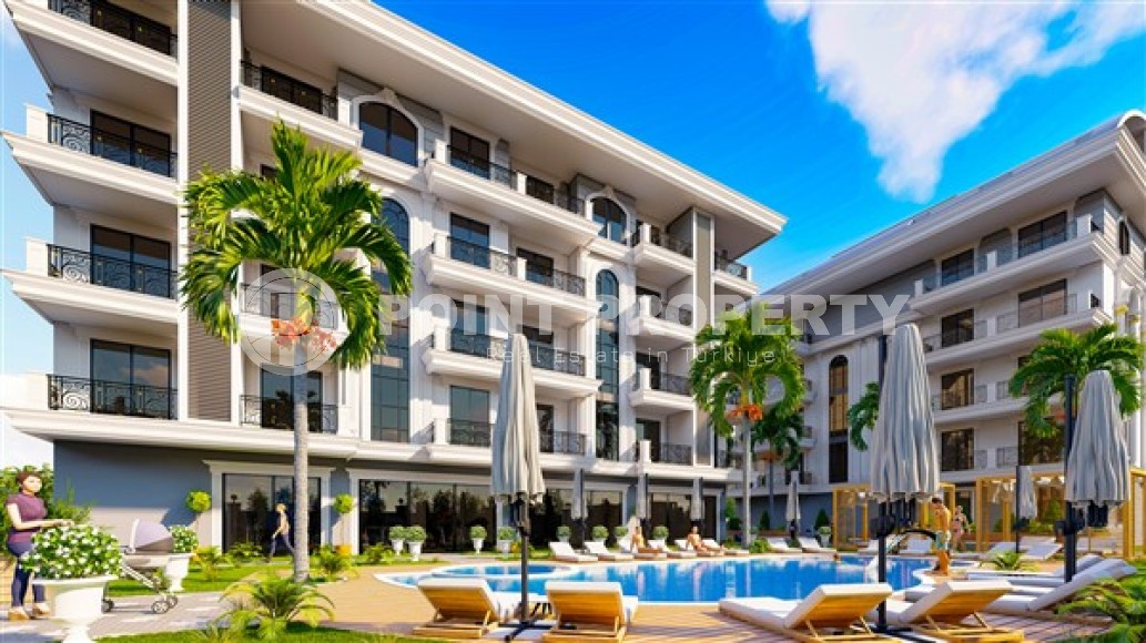 Compact new apartment in a residential complex at the final stage of construction, in a prestigious area of Alanya - Upper Oba-id-7007-photo-10