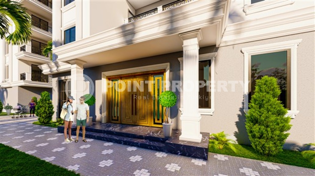 Compact new apartment in a residential complex at the final stage of construction, in a prestigious area of Alanya - Upper Oba-id-7007-photo-12