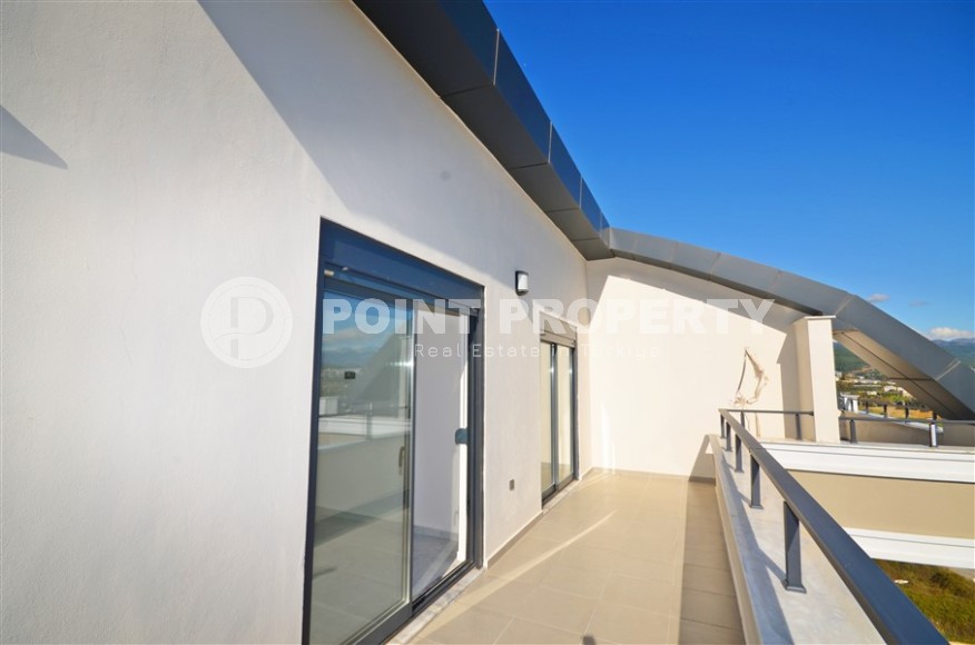 Двухуровневая квартира 2+1, общей площадью 98 м2, на 9-м этаже с мансардой, в живописном районе Аланьи - Авсаллар-id-7011-фото-11