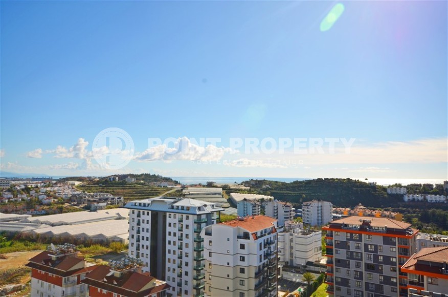 Двухуровневая квартира 2+1, общей площадью 98 м2, на 9-м этаже с мансардой, в живописном районе Аланьи - Авсаллар-id-7011-фото-14