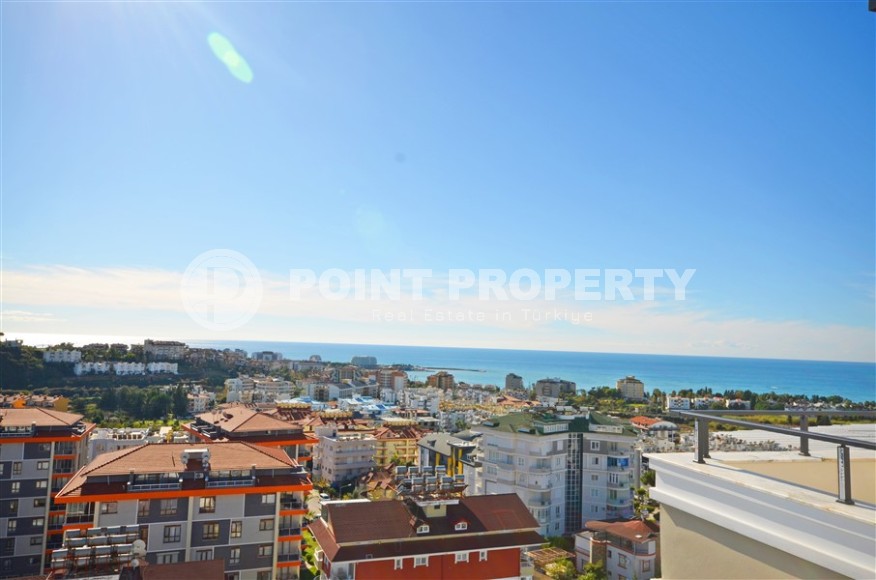 Двухуровневая квартира 2+1, общей площадью 98 м2, на 9-м этаже с мансардой, в живописном районе Аланьи - Авсаллар-id-7011-фото-15