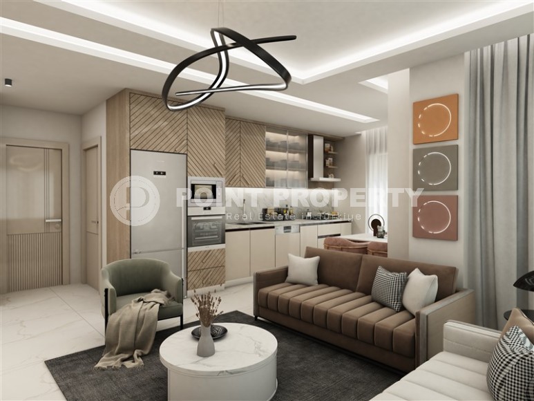 Линейные и двухуровневые апартаменты в резиденции на этапе строительства, в 750 метрах от моря-id-7021-фото-3