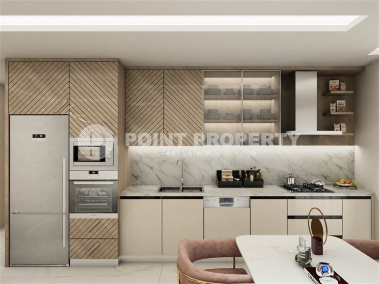 Линейные и двухуровневые апартаменты в резиденции на этапе строительства, в 750 метрах от моря-id-7021-фото-4