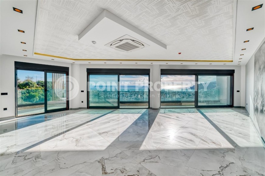 Элитные виллы с панорамным видом на море в спокойном, экологически чистом районе Аланьи - Джикджилли-id-7025-фото-2