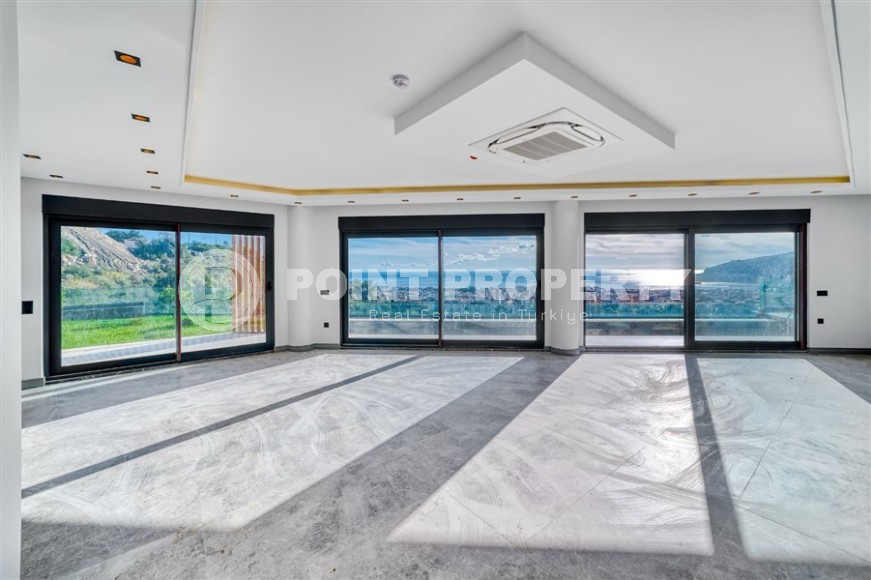 Элитные виллы с панорамным видом на море в спокойном, экологически чистом районе Аланьи - Джикджилли-id-7025-фото-3
