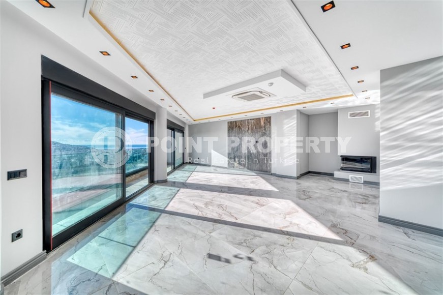 Элитные виллы с панорамным видом на море в спокойном, экологически чистом районе Аланьи - Джикджилли-id-7025-фото-4