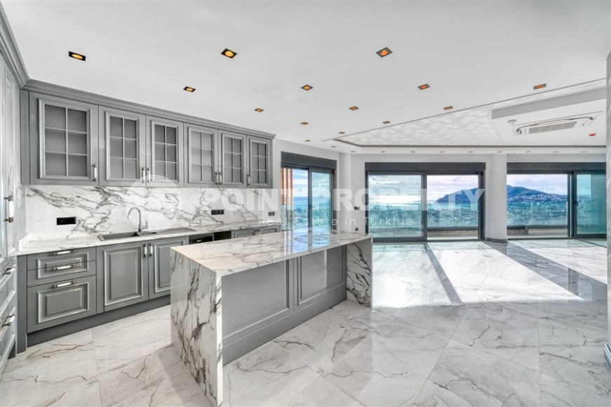 Элитные виллы с панорамным видом на море в спокойном, экологически чистом районе Аланьи - Джикджилли-id-7025-фото-6