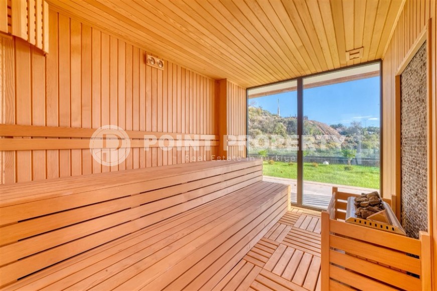 Элитные виллы с панорамным видом на море в спокойном, экологически чистом районе Аланьи - Джикджилли-id-7025-фото-17