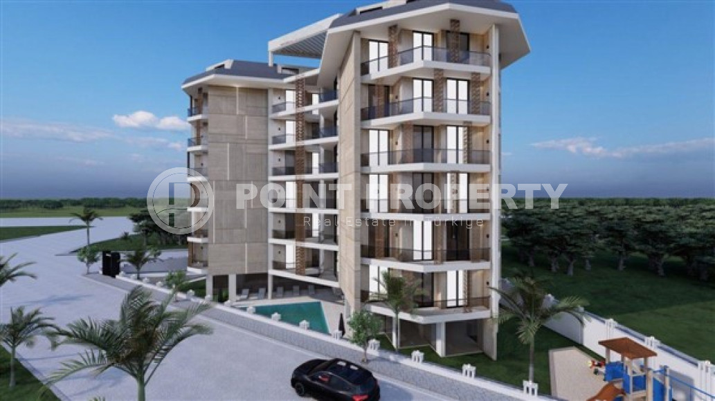 Two bedroom apartment, 77m², in Oba area, Alanya in a residence under construction 350m from the sea-id-1549-photo-6