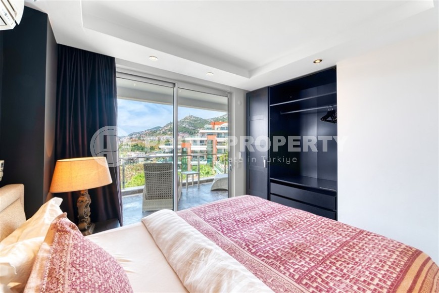 Stylish apartment with modern design 1300 meters from the sea, in a quiet area of Alanya - Cikcilli-id-7041-photo-8