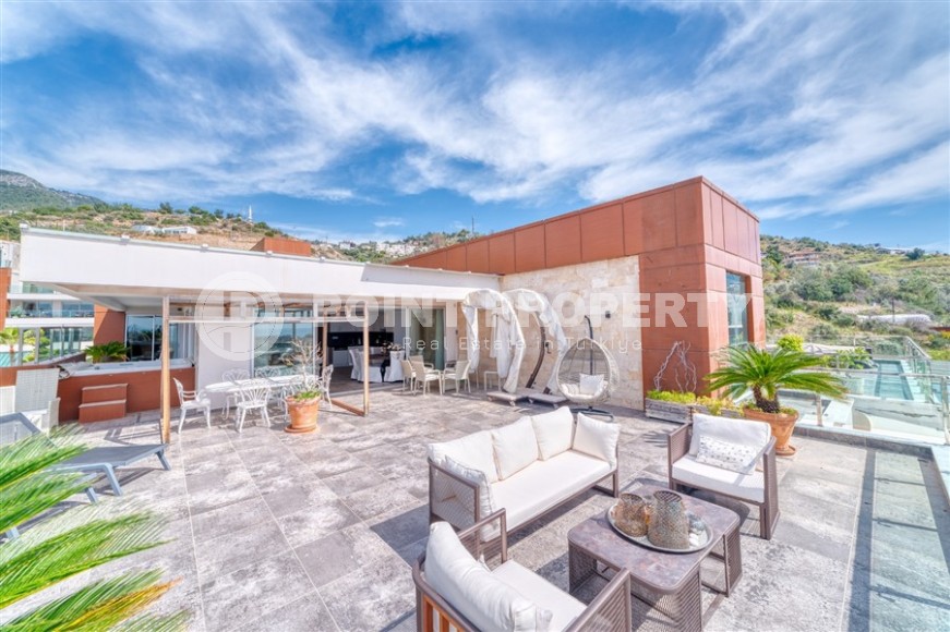 Stylish apartment with modern design 1300 meters from the sea, in a quiet area of Alanya - Cikcilli-id-7041-photo-16