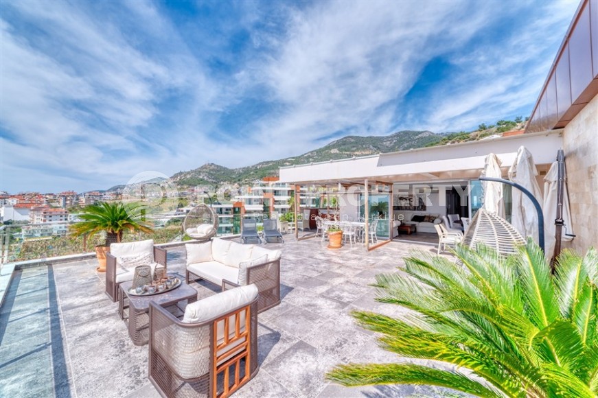 Stylish apartment with modern design 1300 meters from the sea, in a quiet area of Alanya - Cikcilli-id-7041-photo-17