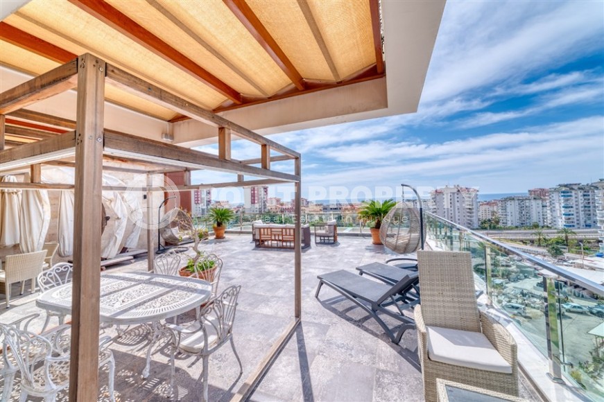 Stylish apartment with modern design 1300 meters from the sea, in a quiet area of Alanya - Cikcilli-id-7041-photo-19