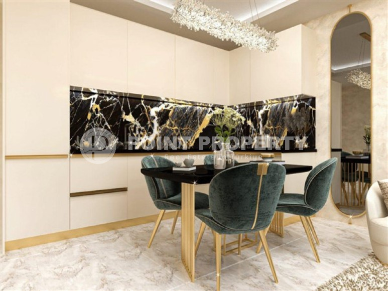 Two bedroom apartment, 77m², in Oba area, Alanya in a residence under construction 350m from the sea-id-1549-photo-25