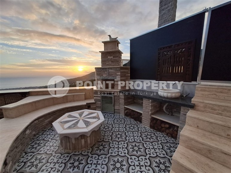 Элитная вилла с дизайнерским ремонтом, собственным садом и инфинити бассейном, в престижном районе Аланьи - Бекташ-id-7043-фото-23