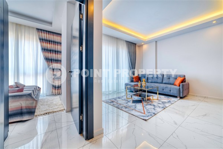 Furnished 1+1 apartment in a new complex in the very center of the European Oba district, 50 m2-id-1075-photo-3