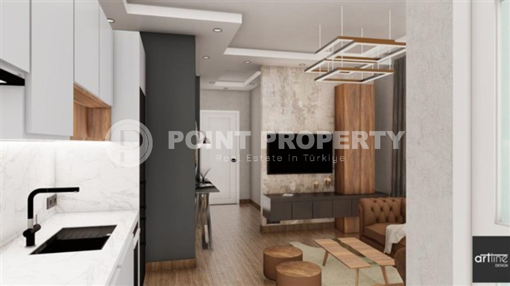 Two-room apartment, 67m², in a residence at the final stage of construction in the center of Alanya, 100m from the sea-id-1550-photo-5