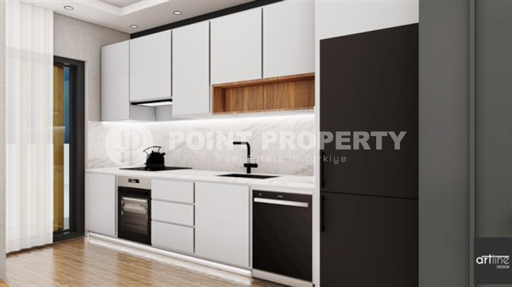 Two-room apartment, 67m², in a residence at the final stage of construction in the center of Alanya, 100m from the sea-id-1550-photo-6