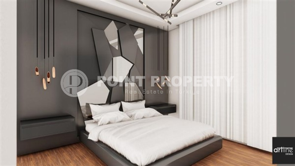 Two-room apartment, 67m², in a residence at the final stage of construction in the center of Alanya, 100m from the sea-id-1550-photo-9