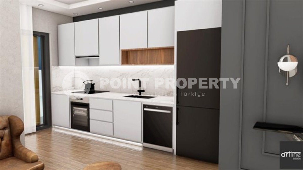 Two-room apartment, 67m², in a residence at the final stage of construction in the center of Alanya, 100m from the sea-id-1550-photo-11