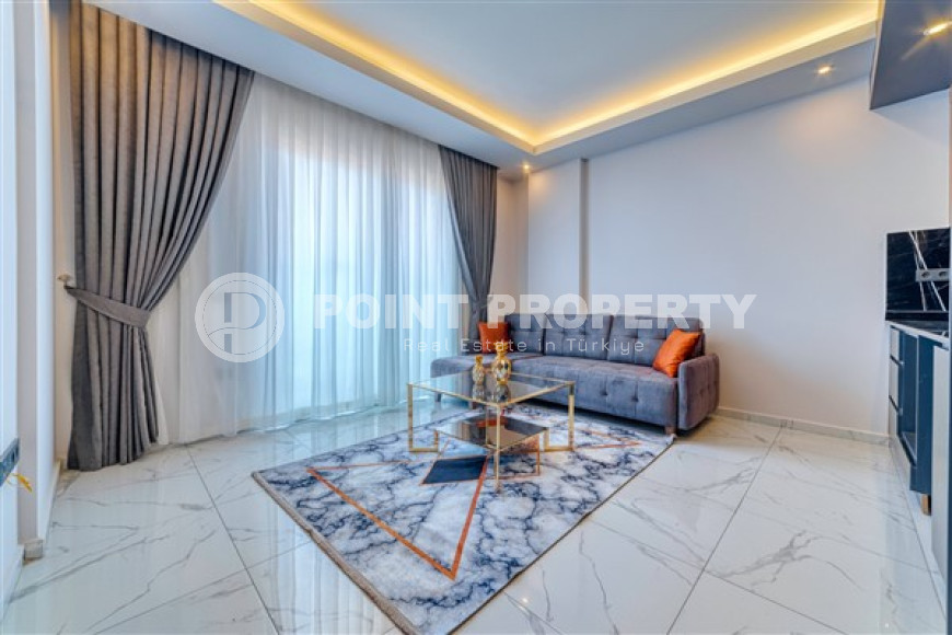 Furnished 1+1 apartment in a new complex in the very center of the European Oba district, 50 m2-id-1075-photo-4