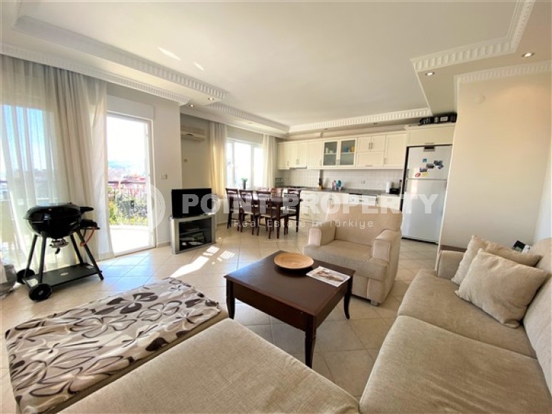 Panoramic duplex apartment with sea and mountain views, on the 3rd floor with attic in the center of Alanya-id-7051-photo-2