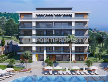 Двухкомнатная квартира, 55м², в новом комплексе на этапе строительства в 800м от моря, Аланья, Каргыджак-id-1551-фото-2