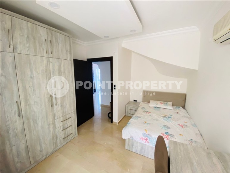 Панорамная квартира с видом на море и горы в резиденции 2011 года постройки, в престижном районе Аланьи - Бекташ-id-7055-фото-6