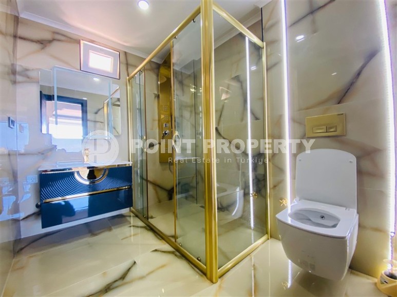 Панорамная квартира с видом на море и горы в резиденции 2011 года постройки, в престижном районе Аланьи - Бекташ-id-7055-фото-10