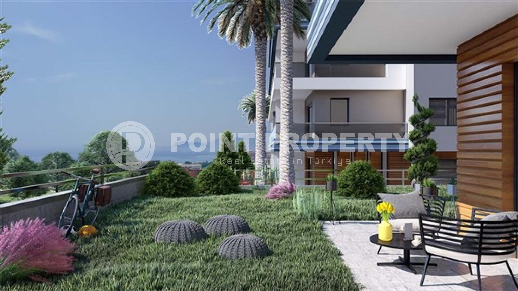 Двухкомнатная квартира, 55м², в новом комплексе на этапе строительства в 800м от моря, Аланья, Каргыджак-id-1551-фото-7