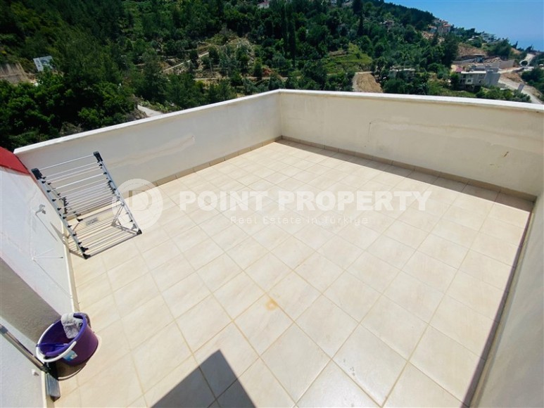 Панорамная квартира с видом на море и горы в резиденции 2011 года постройки, в престижном районе Аланьи - Бекташ-id-7055-фото-12