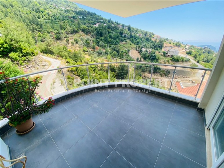 Панорамная квартира с видом на море и горы в резиденции 2011 года постройки, в престижном районе Аланьи - Бекташ-id-7055-фото-14