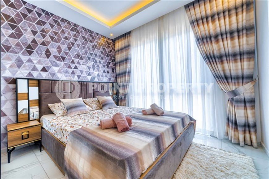 Furnished 1+1 apartment in a new complex in the very center of the European Oba district, 50 m2-id-1075-photo-5