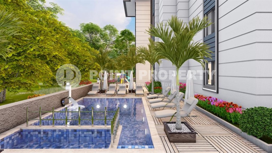 Two new apartments in a residential complex at the final stage of construction, in a green, environmentally friendly area of Alanya - Gazipasa-id-7068-photo-9