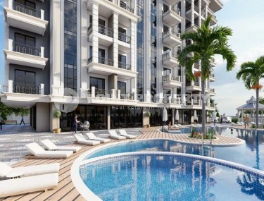 Недорогая квартира в жилом комплексе на завершающем этапе строительства, в перспективном районе Аланьи - Авсаллар-id-7074-фото-2