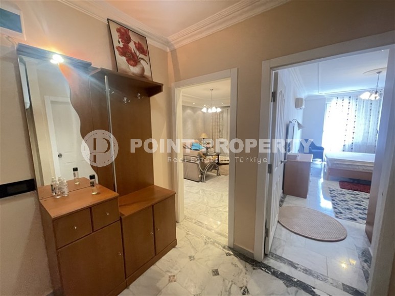 Благоустроенная квартира с мебелью и бытовой техникой в 850 метрах от моря, в центре Аланьи-id-7082-фото-8