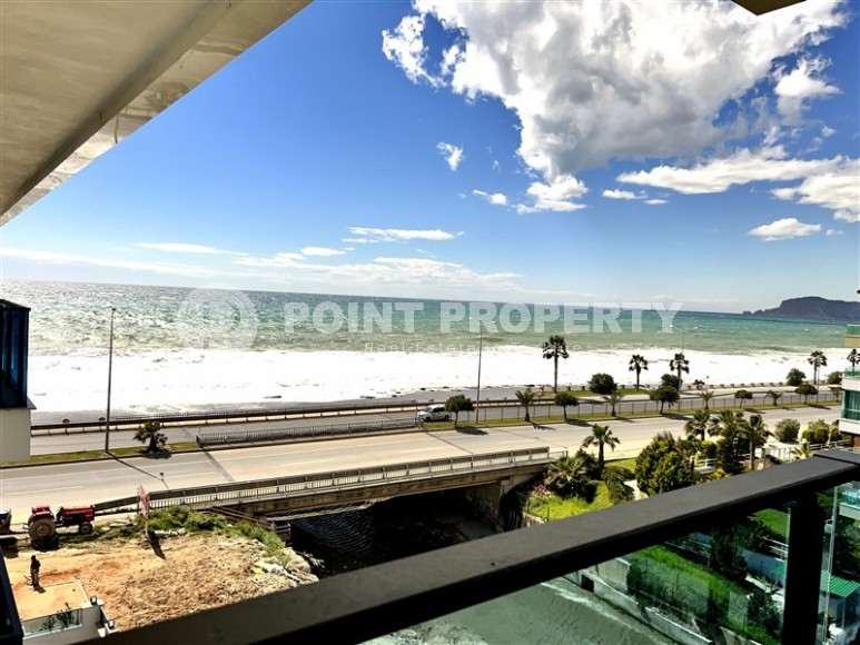 Панорамная двухуровневая квартира на первой линии от моря, в центре престижного района Аланьи - Кестель-id-7093-фото-14