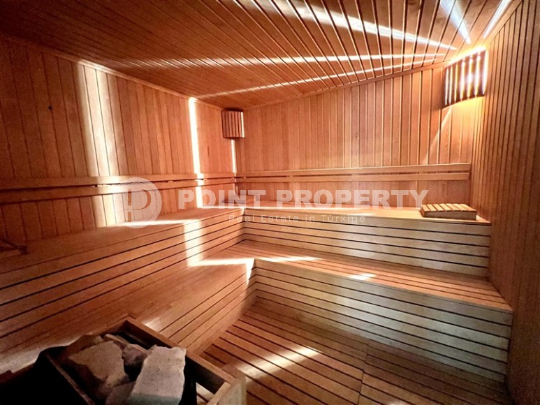 Панорамная двухуровневая квартира на первой линии от моря, в центре престижного района Аланьи - Кестель-id-7093-фото-19