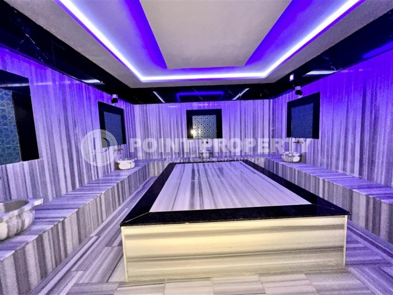 Панорамная двухуровневая квартира на первой линии от моря, в центре престижного района Аланьи - Кестель-id-7093-фото-20