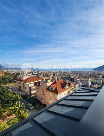 Панорамная квартира с видом на море и гору Кале, на 4-м этаже с мансардой в престижном районе Аланьи - Хасбахче-id-7094-фото-25