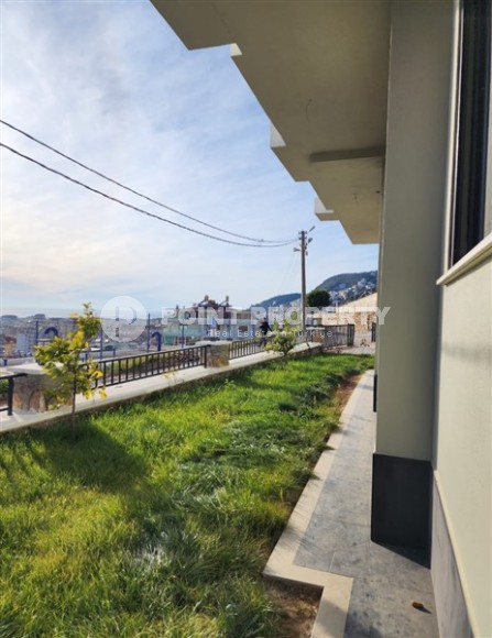 Панорамная квартира с видом на море и гору Кале, на 4-м этаже с мансардой в престижном районе Аланьи - Хасбахче-id-7094-фото-28