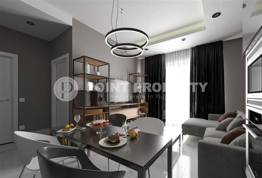 Panoramic apartment on the 10th floor in a residential complex under construction, in the popular area of Alanya - Mahmutlar Description:-id-7095-photo-3
