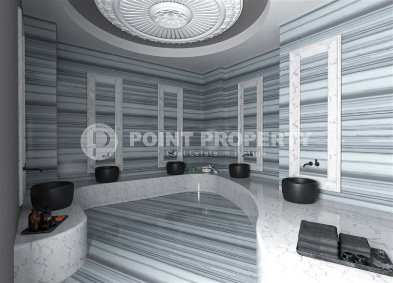 Panoramic apartment on the 10th floor in a residential complex under construction, in the popular area of Alanya - Mahmutlar Description:-id-7095-photo-7